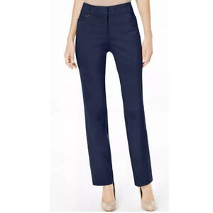 JM Collection Pants Womens 2P Short Slim Leg Comfort Waistband Tummy Control